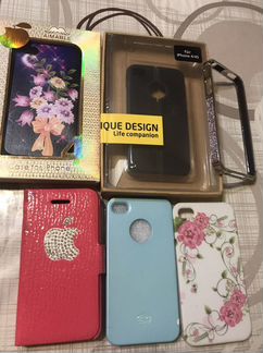 Чехлы, стекла для iPhone 4s и 5s и 7,8 plus