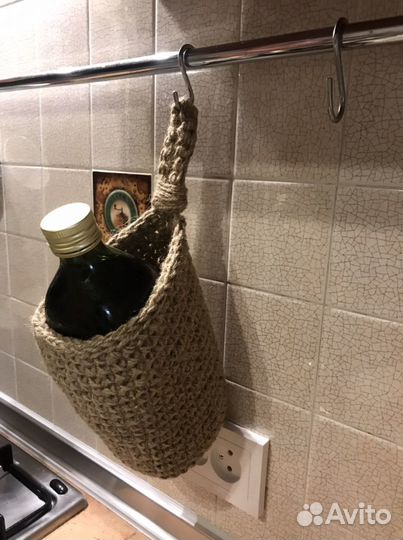 Корзинка из джута