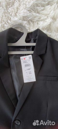 Пиджак школьный для мальчика 152