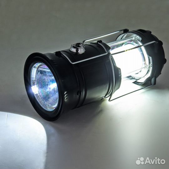 Фонарь для кемпинга с солнечной панелью 6 SMD LED