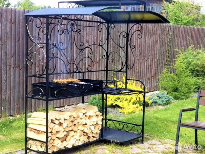 Мангал с крышей