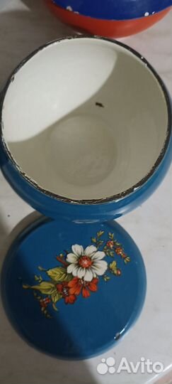 Чугунные котелки с эмалью СССР