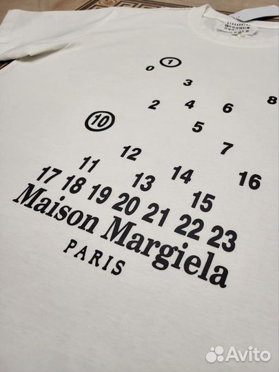 Maison margiela футболка белая