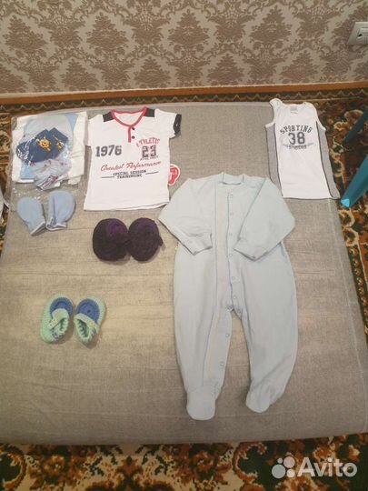 Вещи пакетом на мальчика от 0 до 1