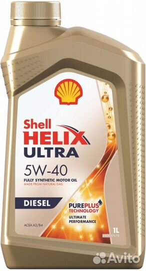 Моторное масло shell helix ultra diesel 5W-40