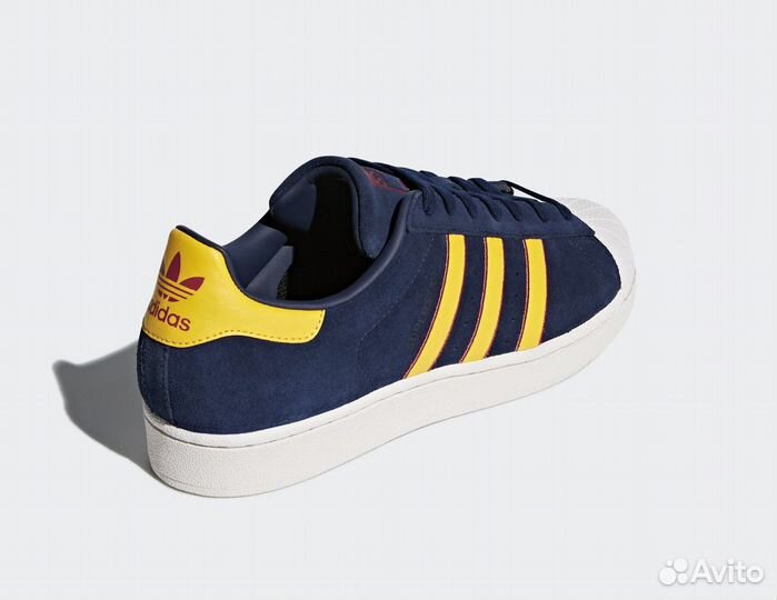 Кроссовки Adidas Superstar Yellow/Blue оригинал