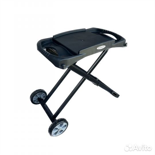 Стол подставка для гриля складная колесная металл