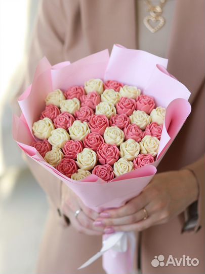 Шоколадные букеты, клубника в шоколаде, фигурки