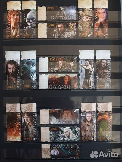 Хоббит, Властелин колец. Марки Новая Зеландия