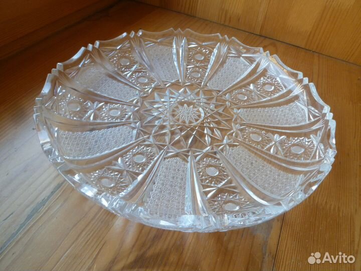 Блюдо хрустальное d30см