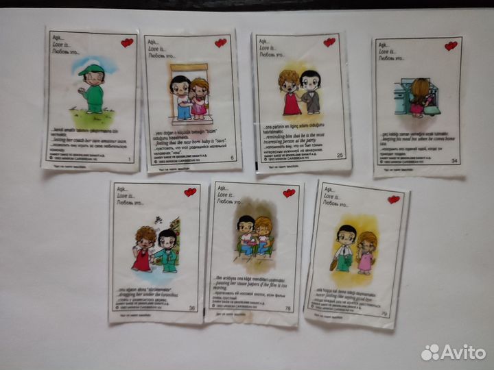 Вкладыши жевательной резинки 