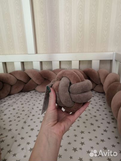 Бортики косички в кроватку