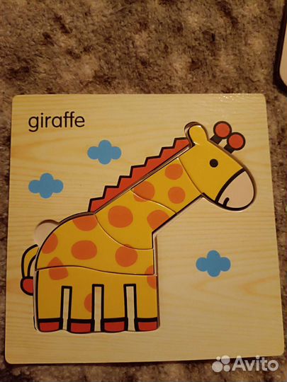 Развивающие деревянные пазлы