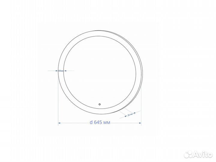 Зеркало с подсветкой rinaldi