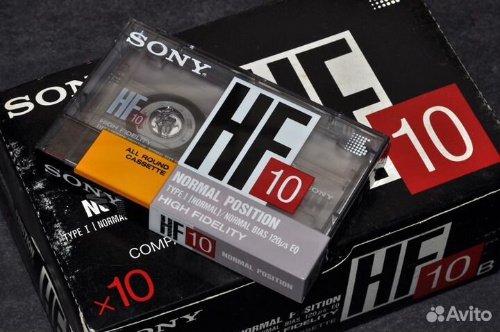 Аудиокассета sony HF 10 japan market (1194)