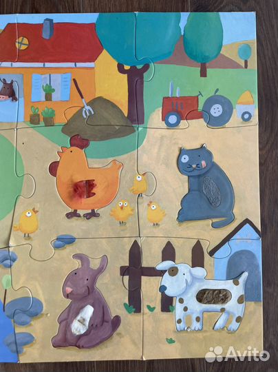 Djeco Гигантский тактильный пазл