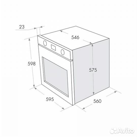 Газовый духовой шкаф Maunfeld mgog.673B