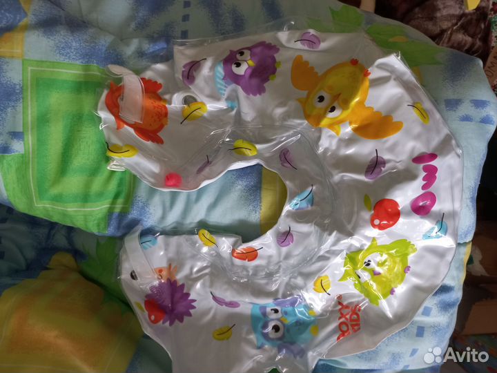 Круг на шею для купания и водный коврик