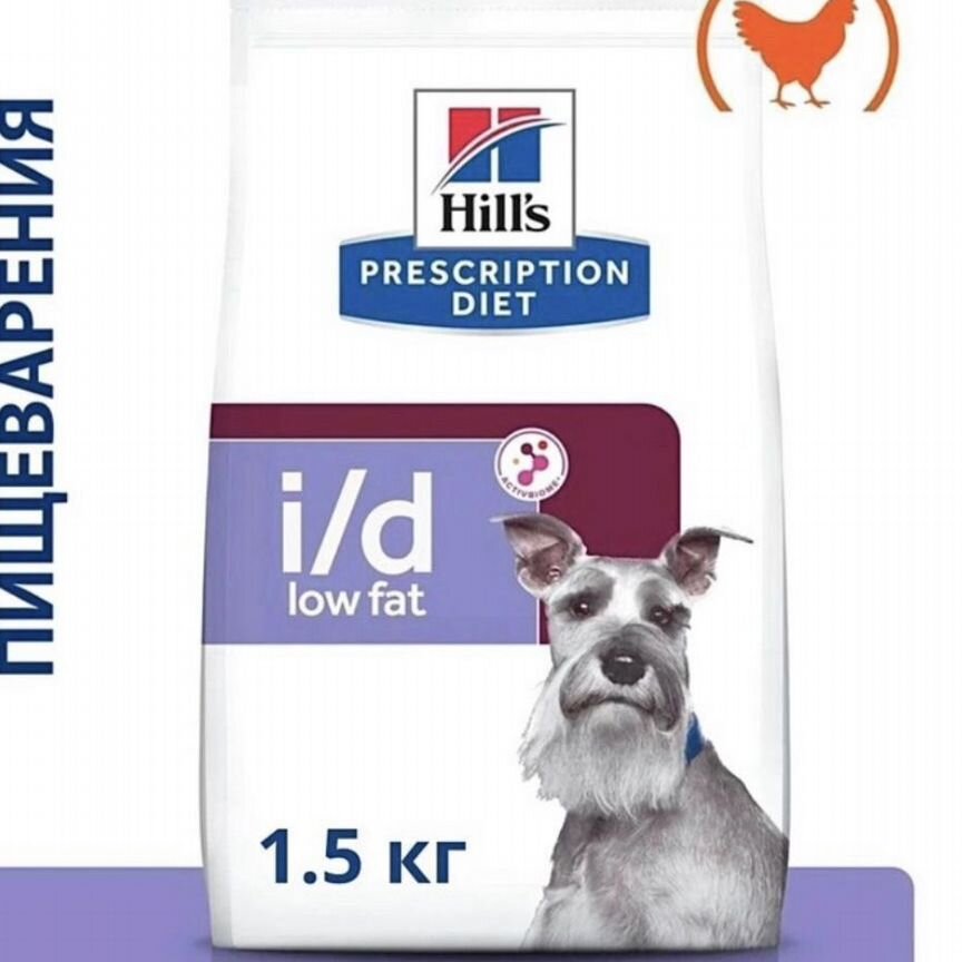 Корм для собак Hill's i/d Low fat 1,5кг