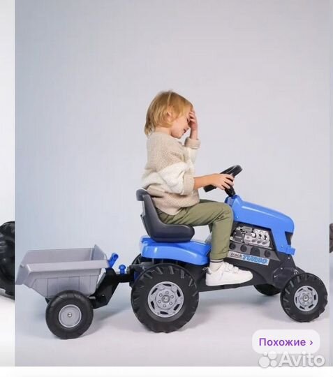 Трактор с прицепом детский полесье