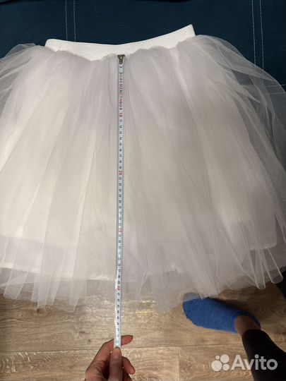 Белая юбка-пачка для девочки 152 размера