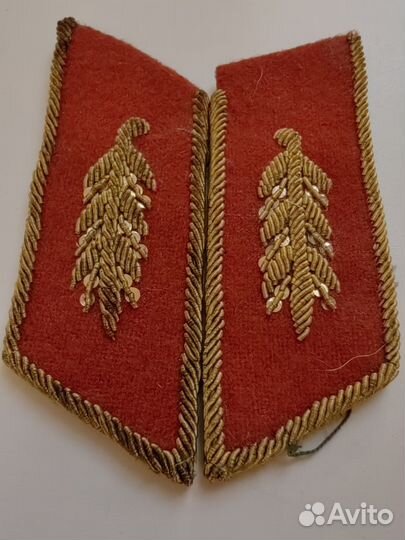 Петлицы на генеральскую шинель СССР