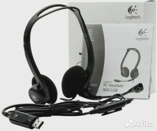 Компьютерная гарнитура Logitech 960 USB Headset