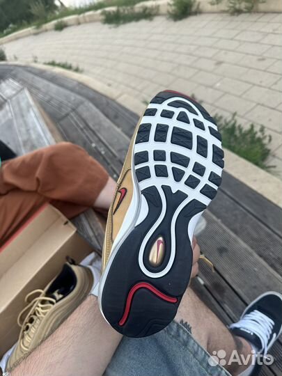 Кроссовки nike air max 97 gold