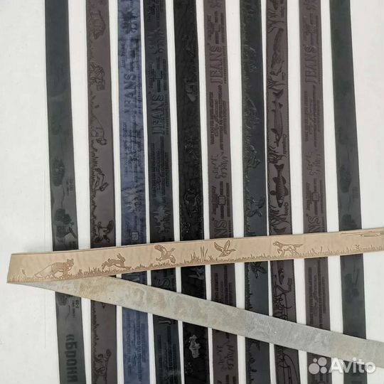 Мужской кожаный ремень ручной работы