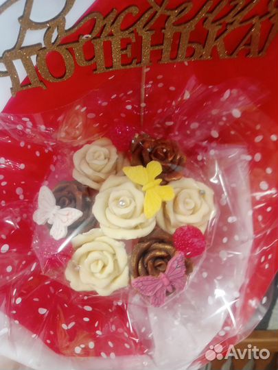 Букеты из шоколадных цветов