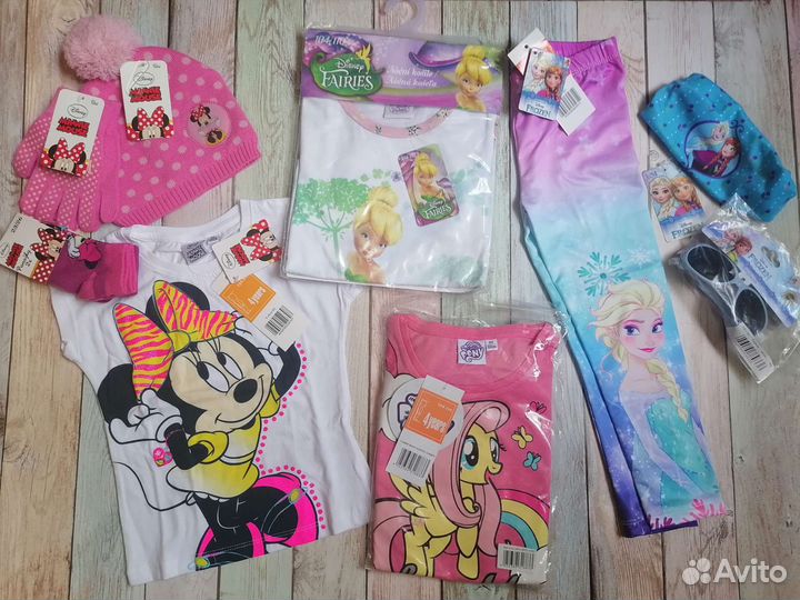 Вещи пакетом на девочку 104см все новое