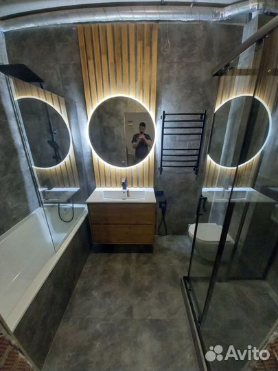 Плиточник. Ремонт ванной. Укладка плитки. Фартук