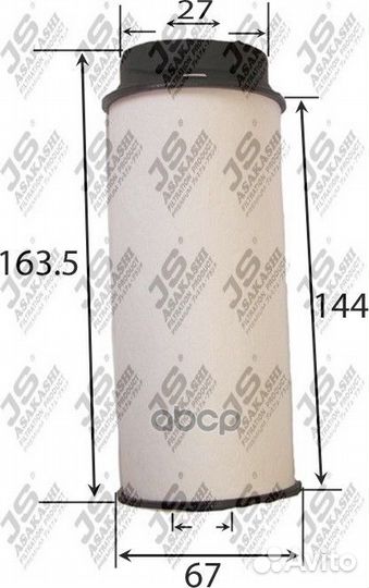 Фильтр топливный fe23001 JS Asakashi