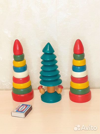 Пирамидки счёты монеты детские игрушки СССР