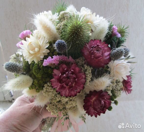 Подарок девушке, женщине - букет из сухоцветов