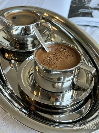 Чайная пара из нержавеющей стали с ложкой