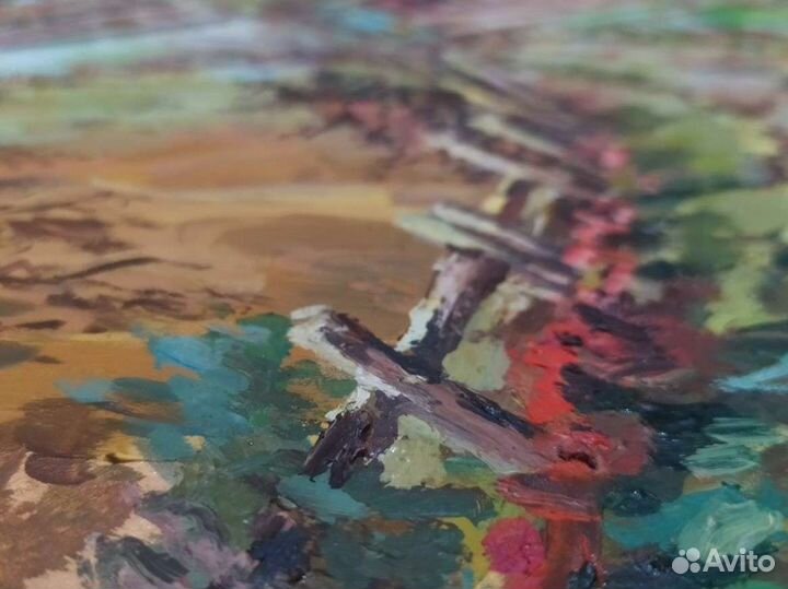 Картина пейзаж маслом 63,5/49 см