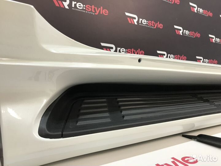 Пороги Toyota Land Cruiser Prado 150 Cтиль GX Бел