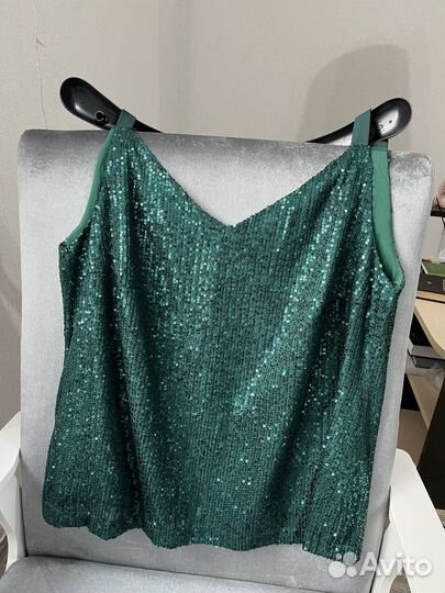 Топ с пайетками