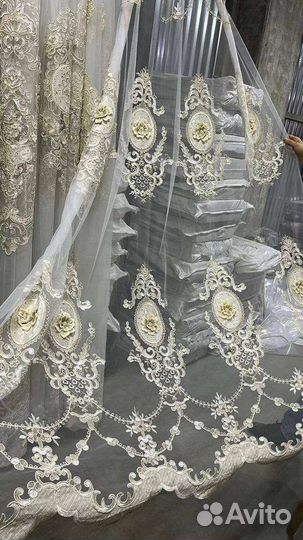 Тюль Новый со стразами