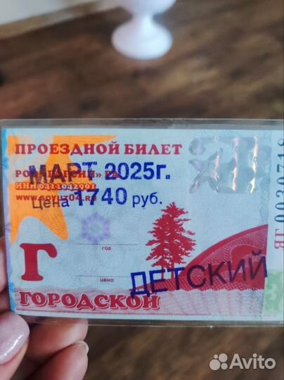 Проездной на март