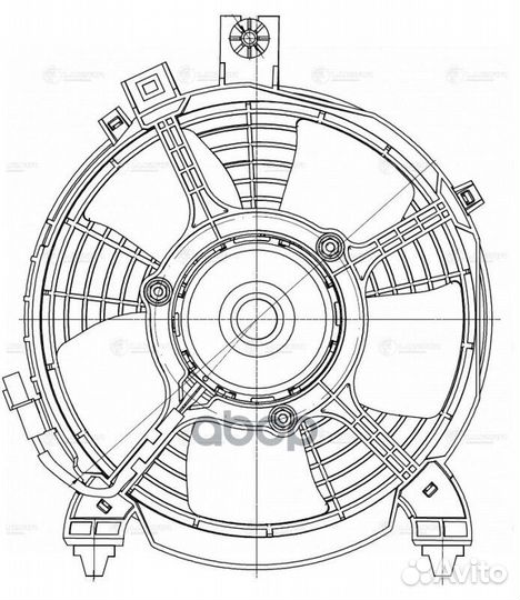 Вентилятор радиатора Mitsubishi Pajero Sport II