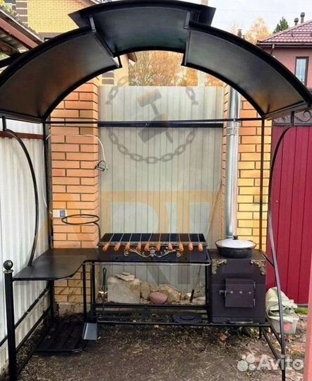 Кованые мангалы с крышей / Оплата при получении