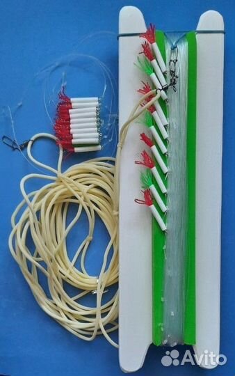 Снасть резинка на щуку, ауху, верхогляда и сига