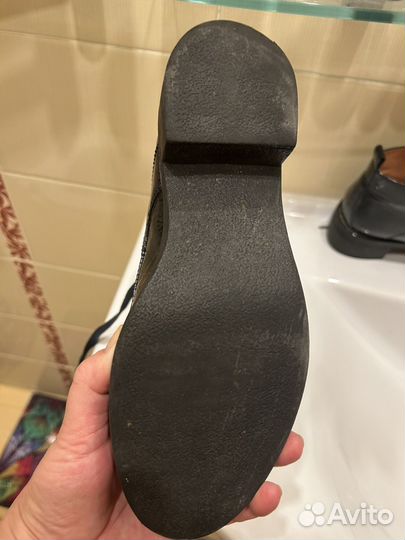 Ботинки женские синие лаковые 37 р