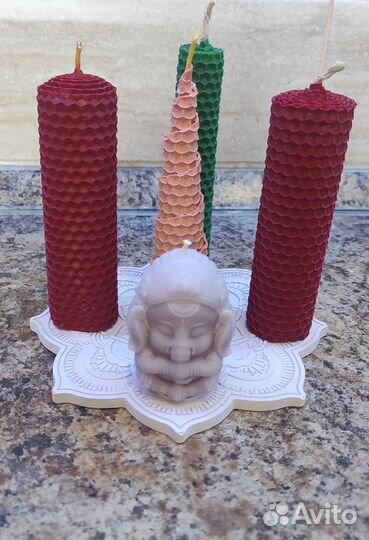 Свечи ручной работы из вощины