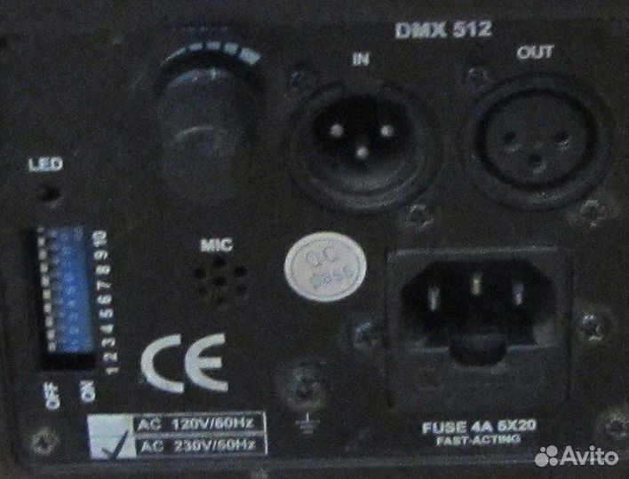 Светомузыка Сканер Роллер зеркальный Gobo Mic DMX