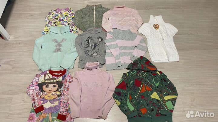 Одежда для девочки пакетом 5-7 лет