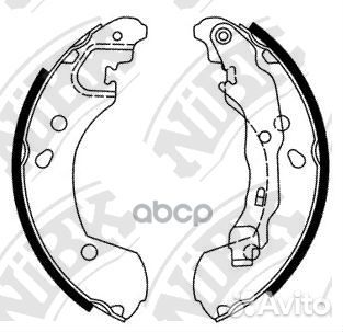 Колодки тормозные барабанные задние NiBK FN1255