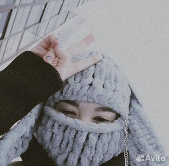 Балаклава с ушками. Зайчик